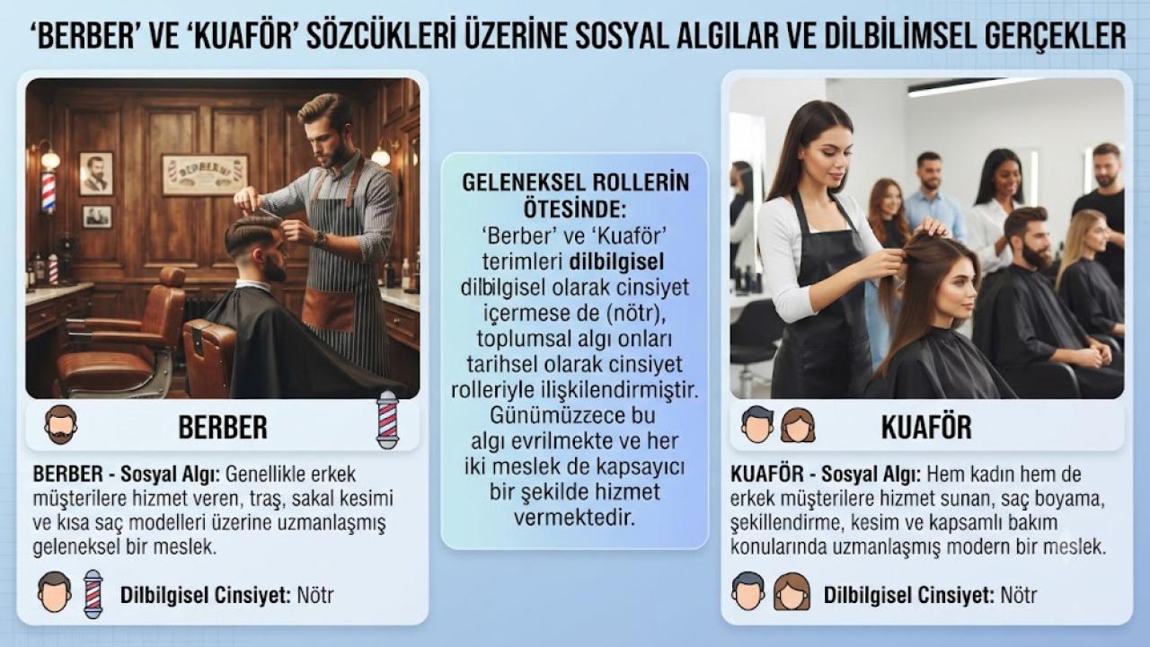 Berber ve Kuaför Sözcüklerinde Dilbilgisel Cinsiyet ile Toplumsal Cinsiyet Algısı