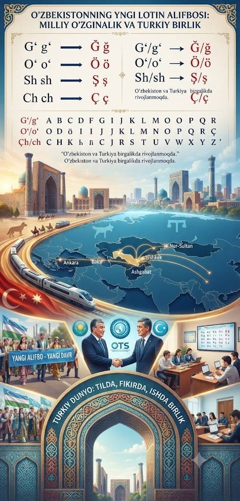 Özbekistan Yeni Alfabesiyle Türk Dünyasıyla Birleşiyor